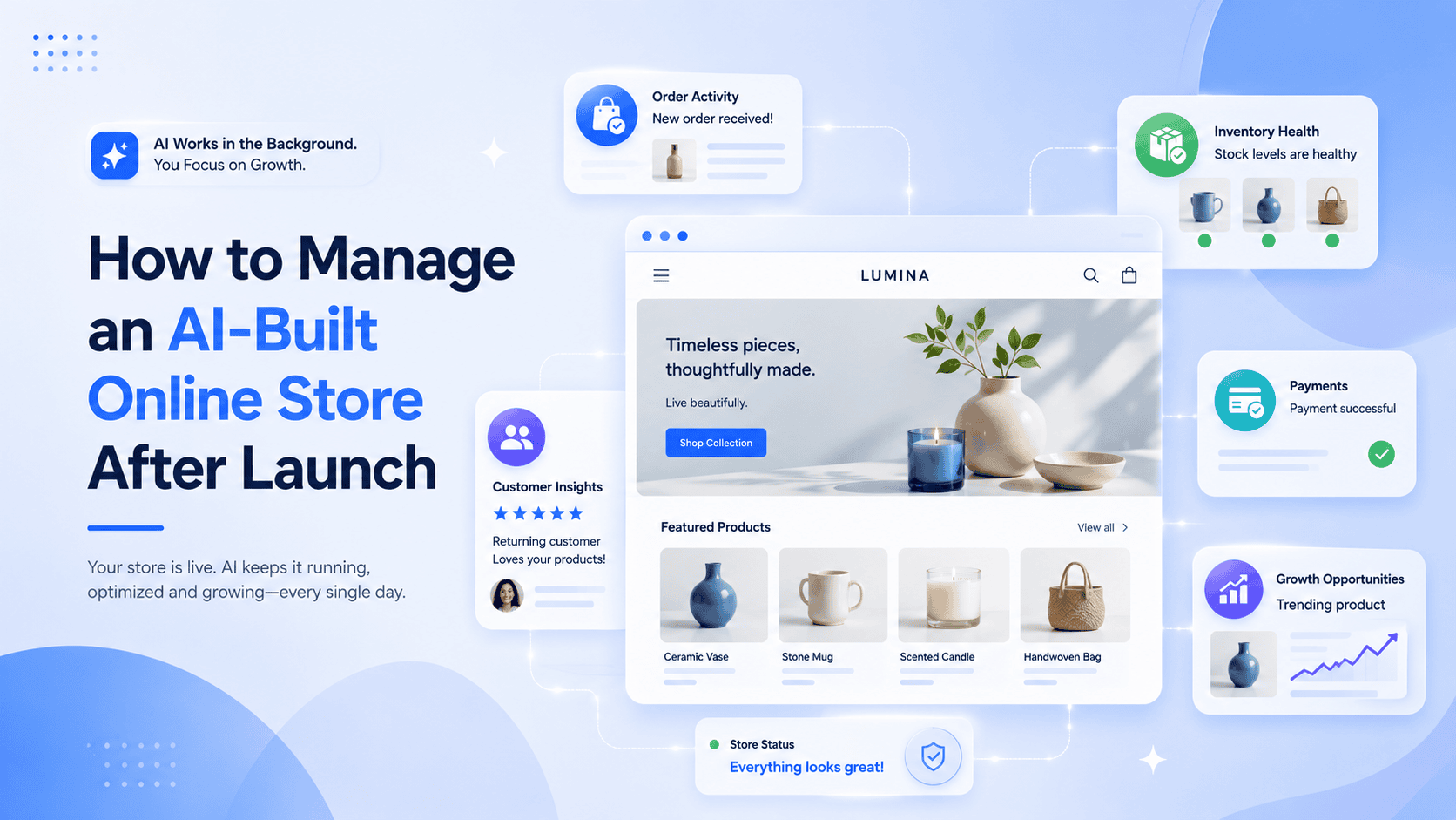 How to Manage an AI-Built Online Store After Launch