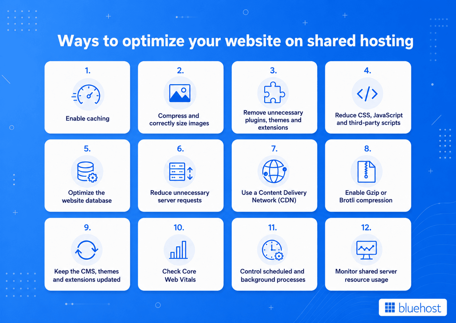 Practical ways to optimize a website on shared hosting