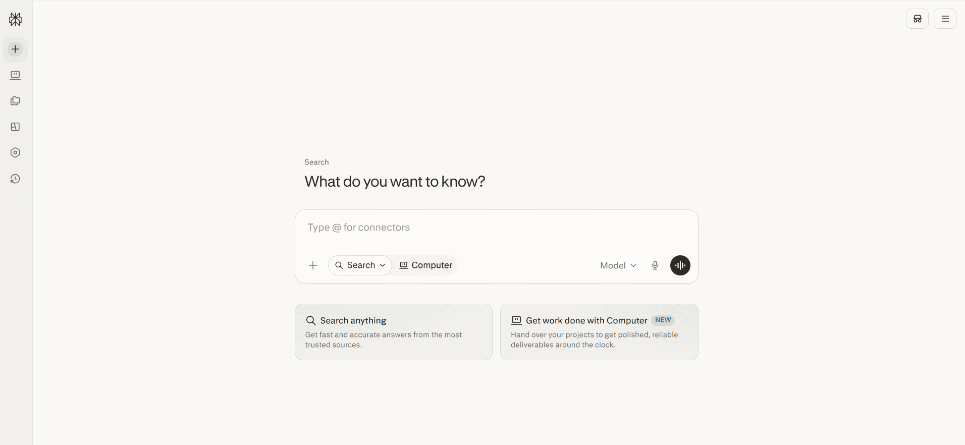 Perplexity AI search interface, a top pick among the best ChatGPT alternatives for 2026