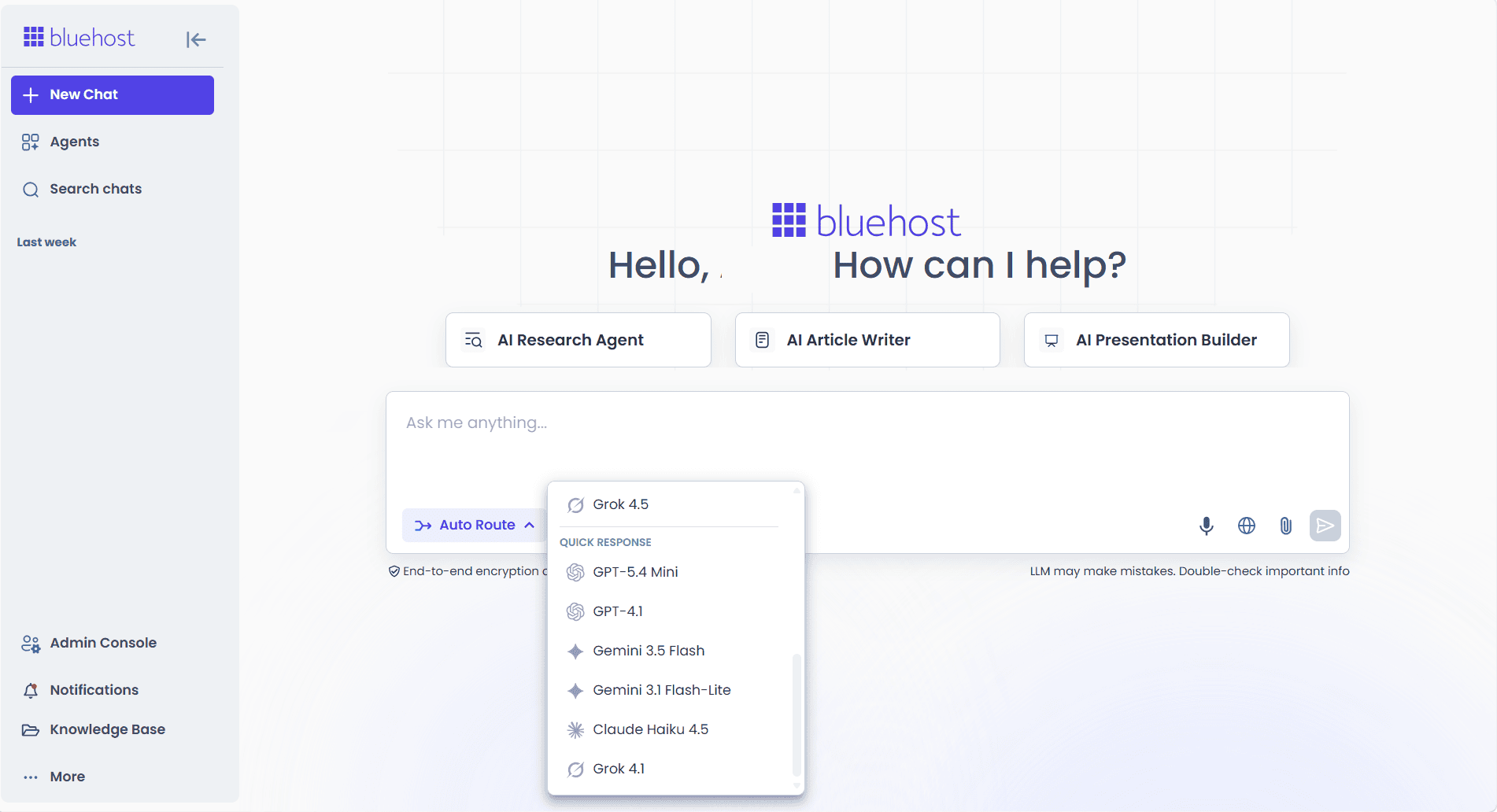 AI chat console listing Claude, ChatGPT, and Gemini models for a Claude vs ChatGPT comparison