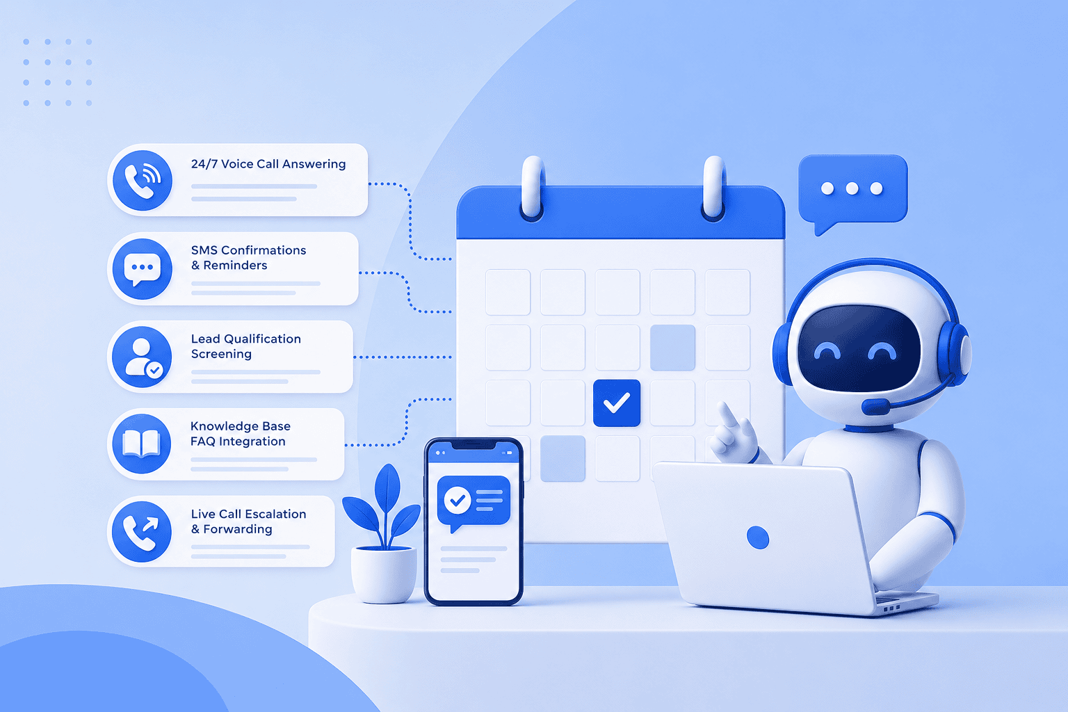 What key features make an AI appointment scheduler effective for local service businesses?