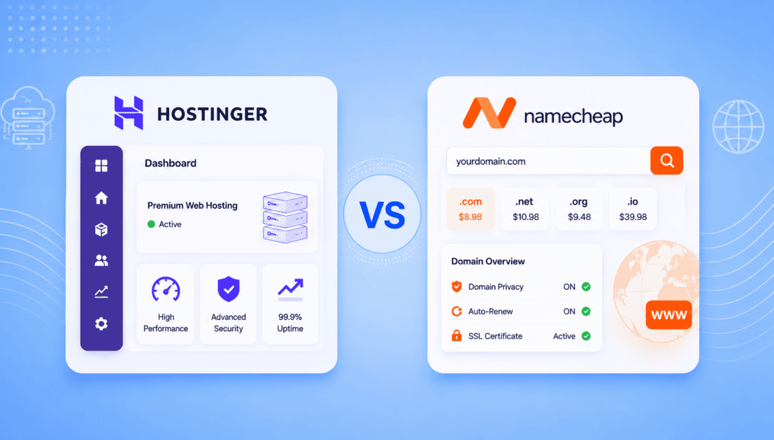 Hostinger vs Namecheap: Domain Pricing & Renewal Rates Compared