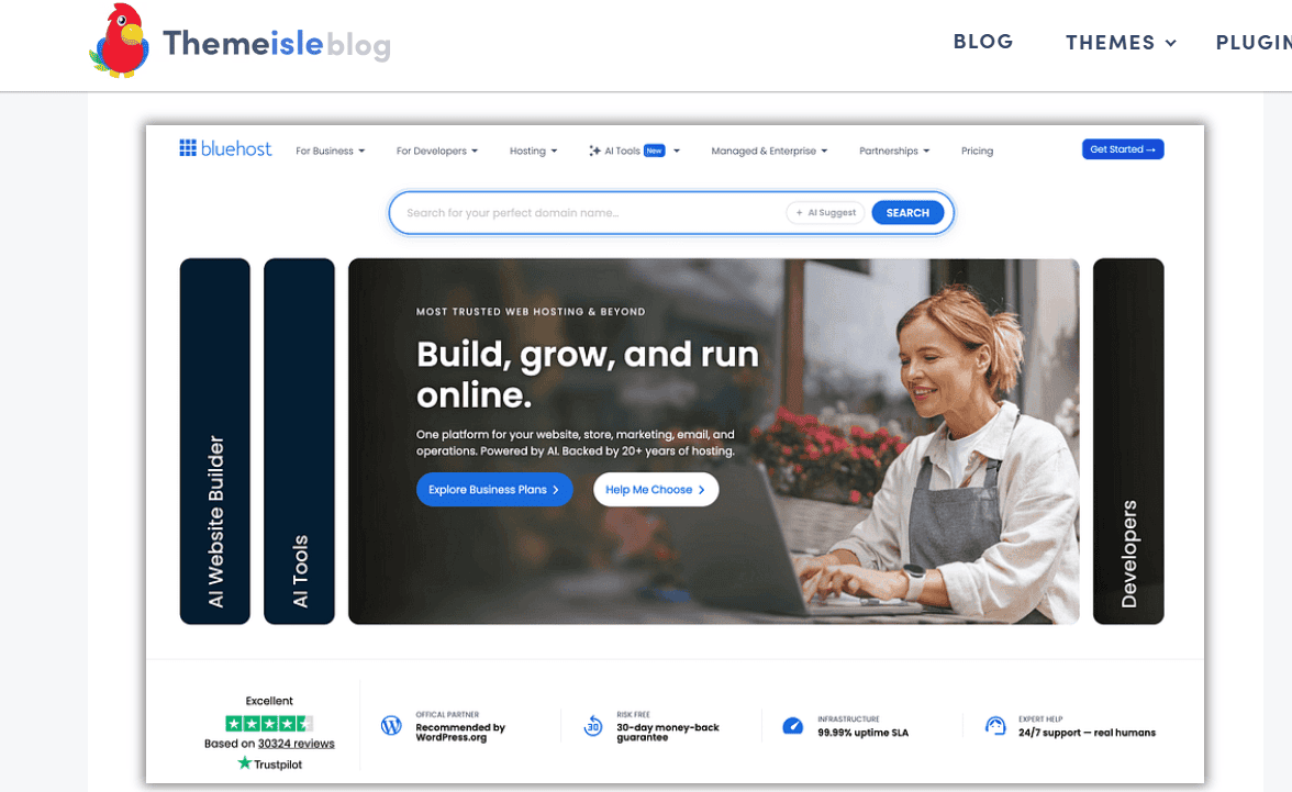 ThemeIsle Bluehost review