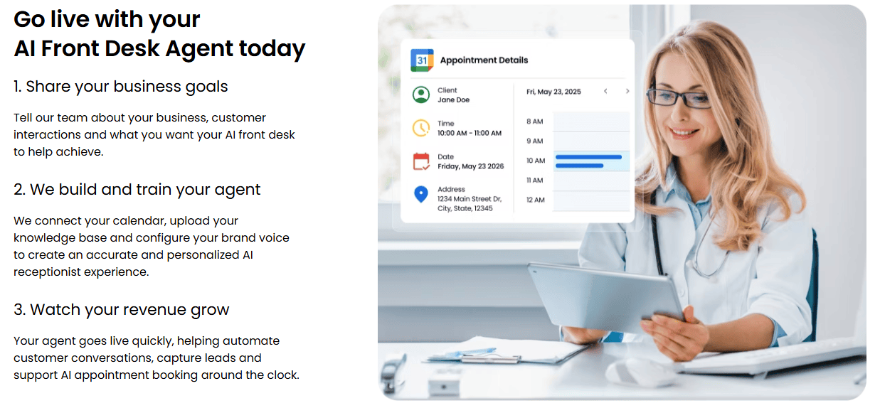 Bluehost AI Front Desk Agent