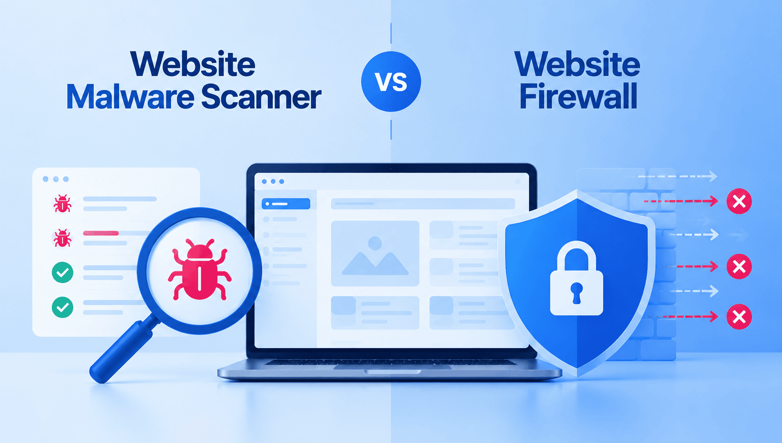 Website Malware Scanner vs Website Firewall Explained