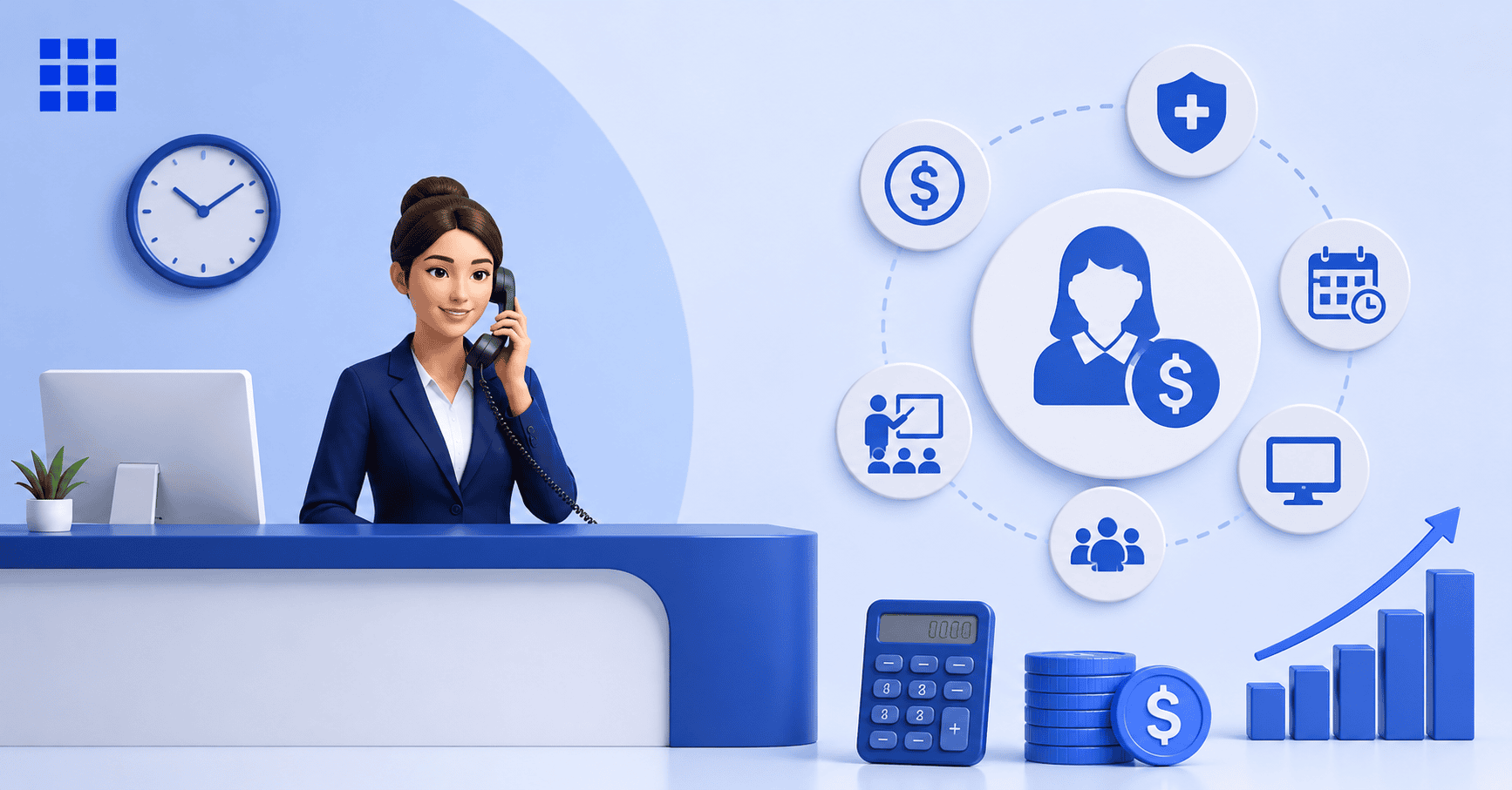 What hiring a human receptionist actually costs?