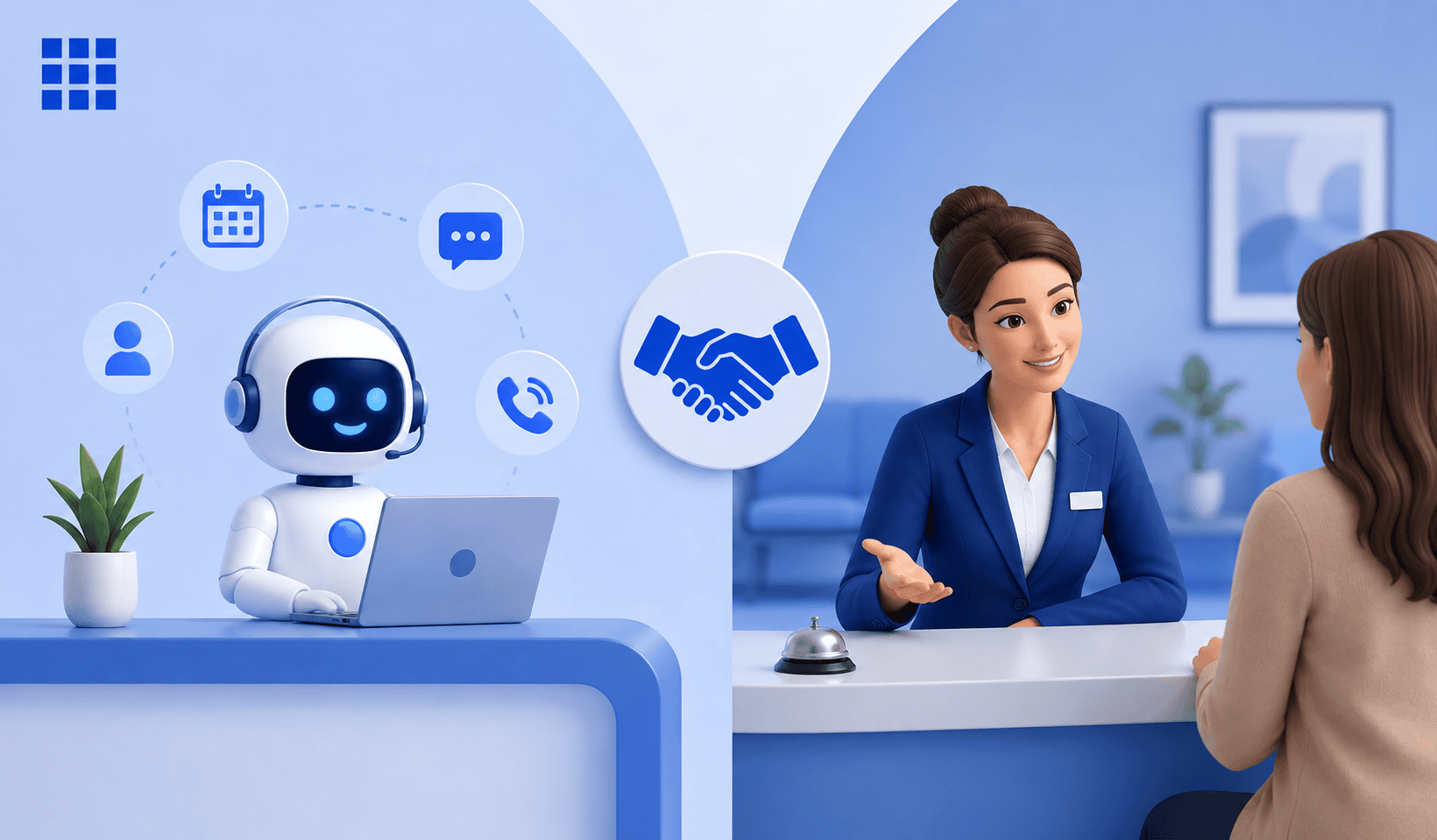 Where a human receptionist still wins?
