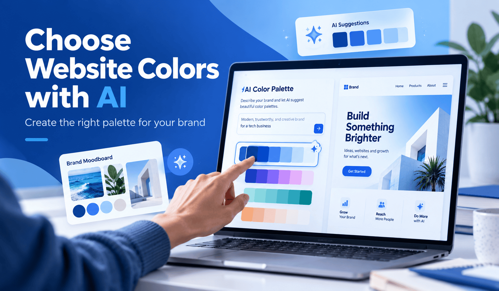 How to Choose Website Colors with AI: 6 Simple Steps