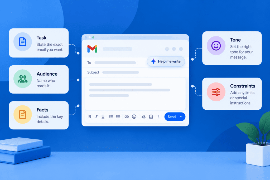 How to write better prompts for email drafts?