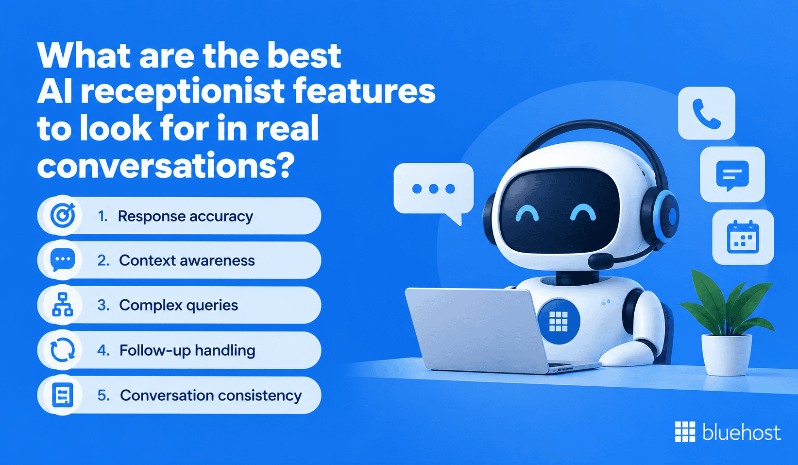 What are the best AI receptionist features to look for in real conversations?