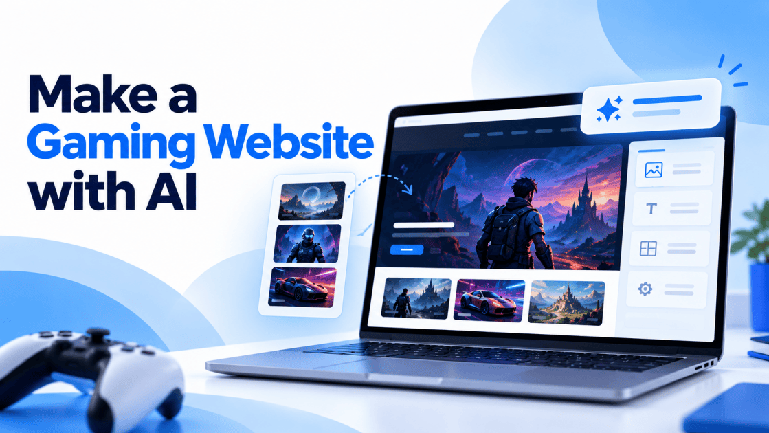 How to make a gaming website with ai