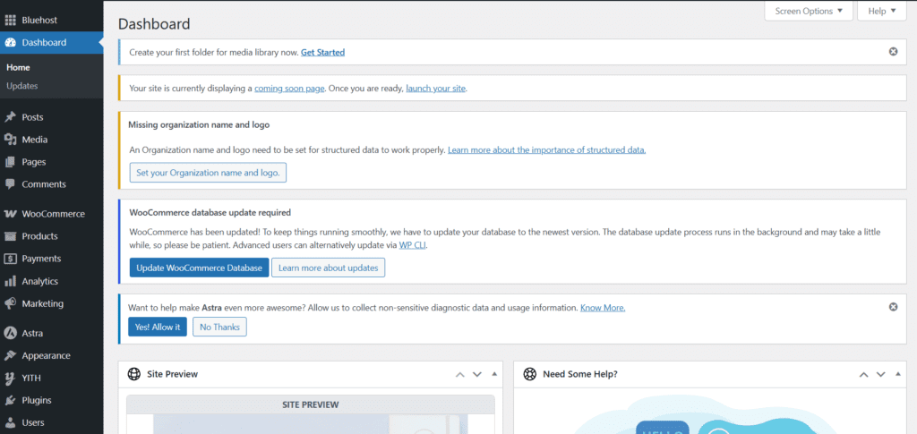 Se connecter au tableau de bord de WordPress