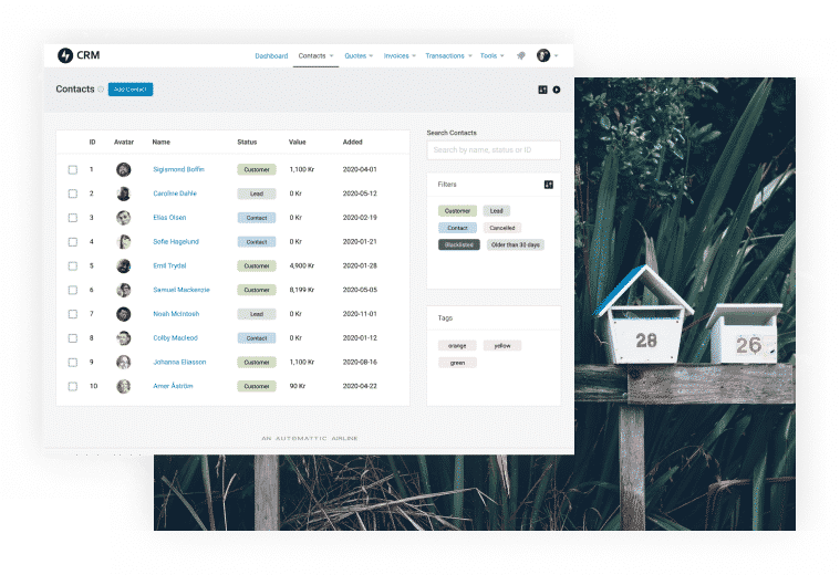 Plugin CRM