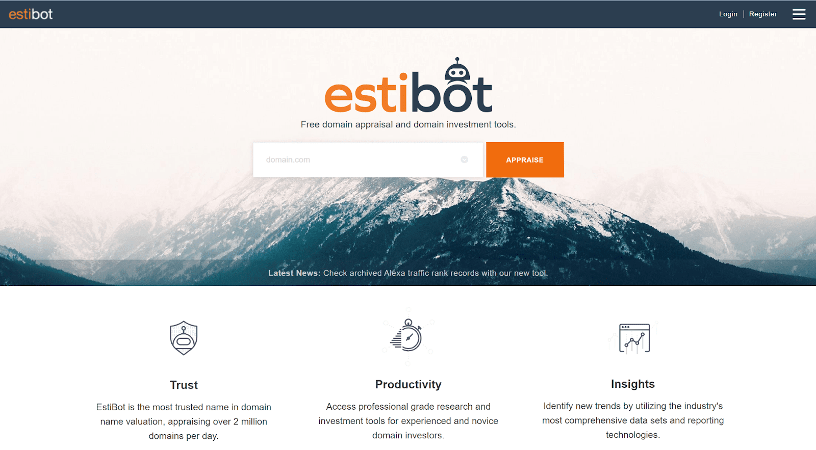 Évaluer les noms de domaine à l'aide d'EstiBot