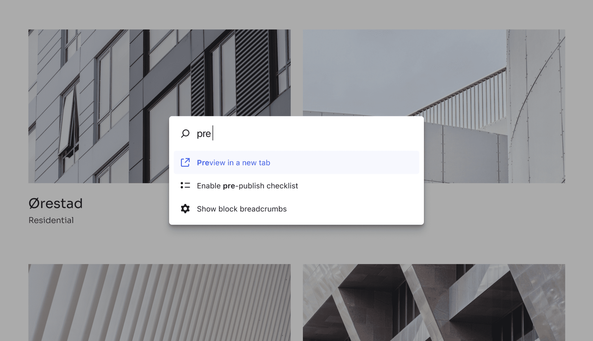 Gutenberg 16.5 et 16.4 ont ajouté de nouvelles commandes à la palette de commandes.