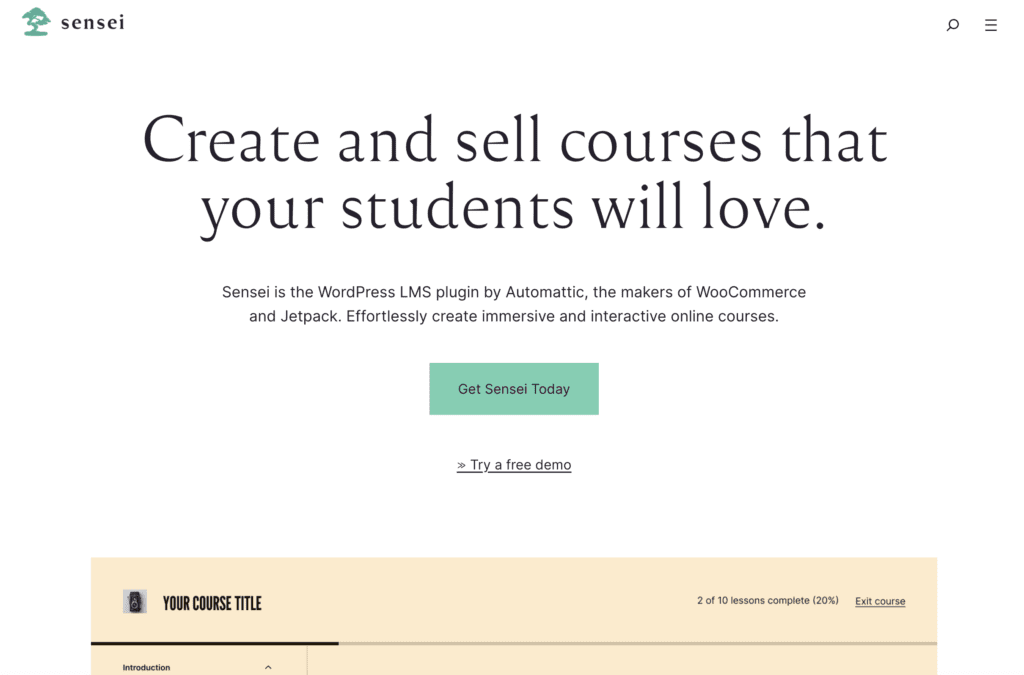 plugin sensei lms
