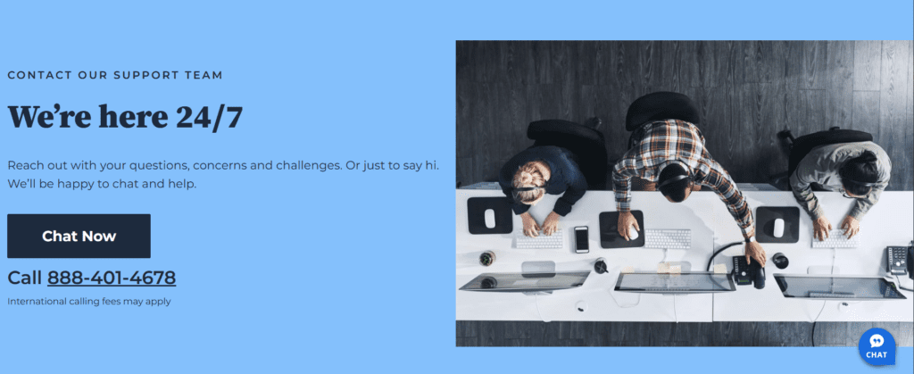 Service client Bluehost