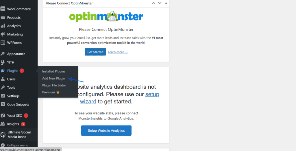 Allez dans l'onglet Plugins.