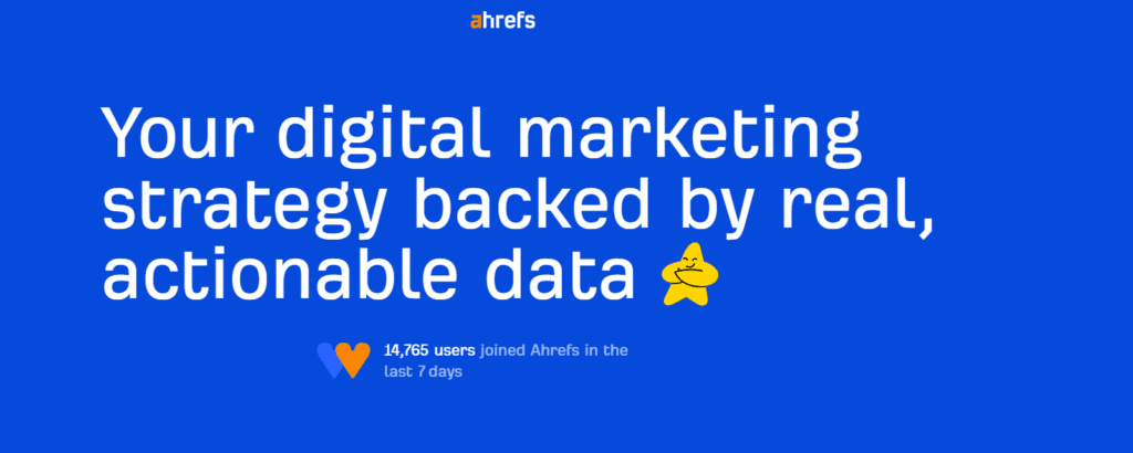 image de la page ahrefs
