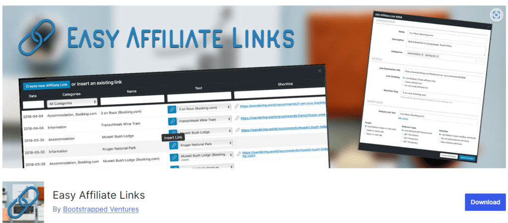 Liens d’affiliation faciles