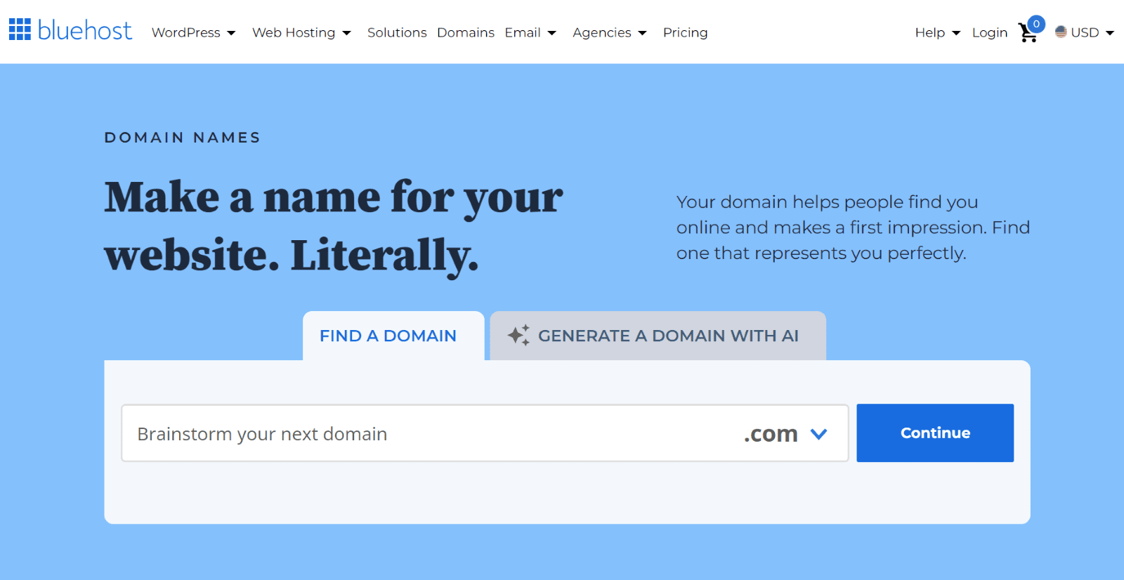 Outil de recherche de domaines