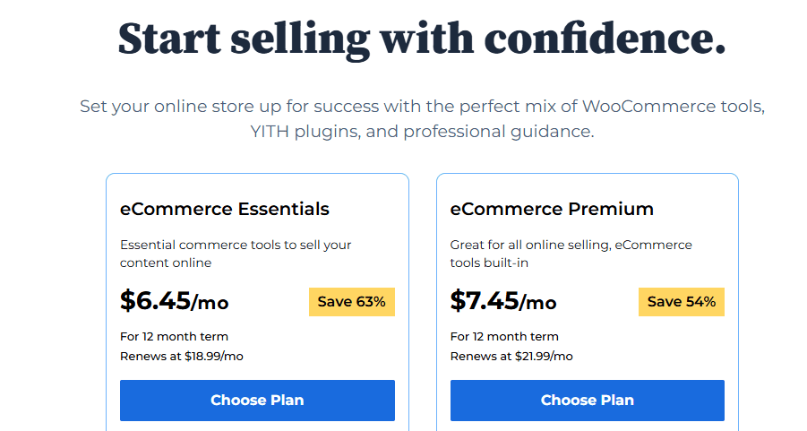 Plans Woocommerce