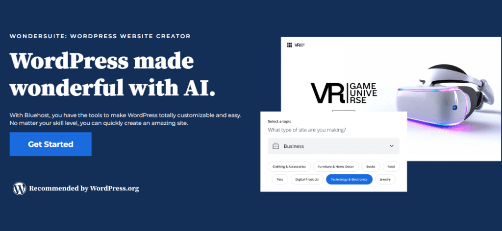 Bluehost WonderSuite