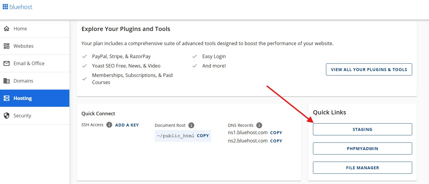 Créer un site de staging WordPress