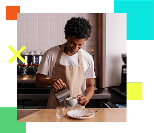 guy making coffee