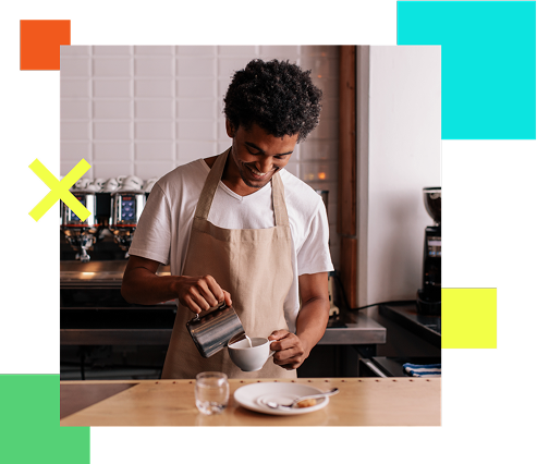 guy making coffee