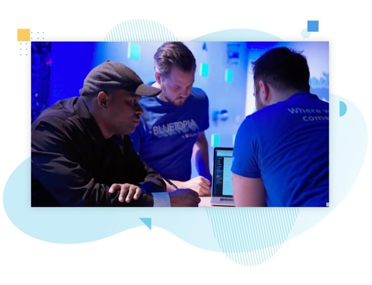 Blue Bar 1-1 Support